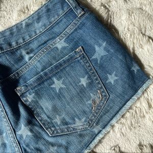 Express Denim Star Pattern Shorts sz 00